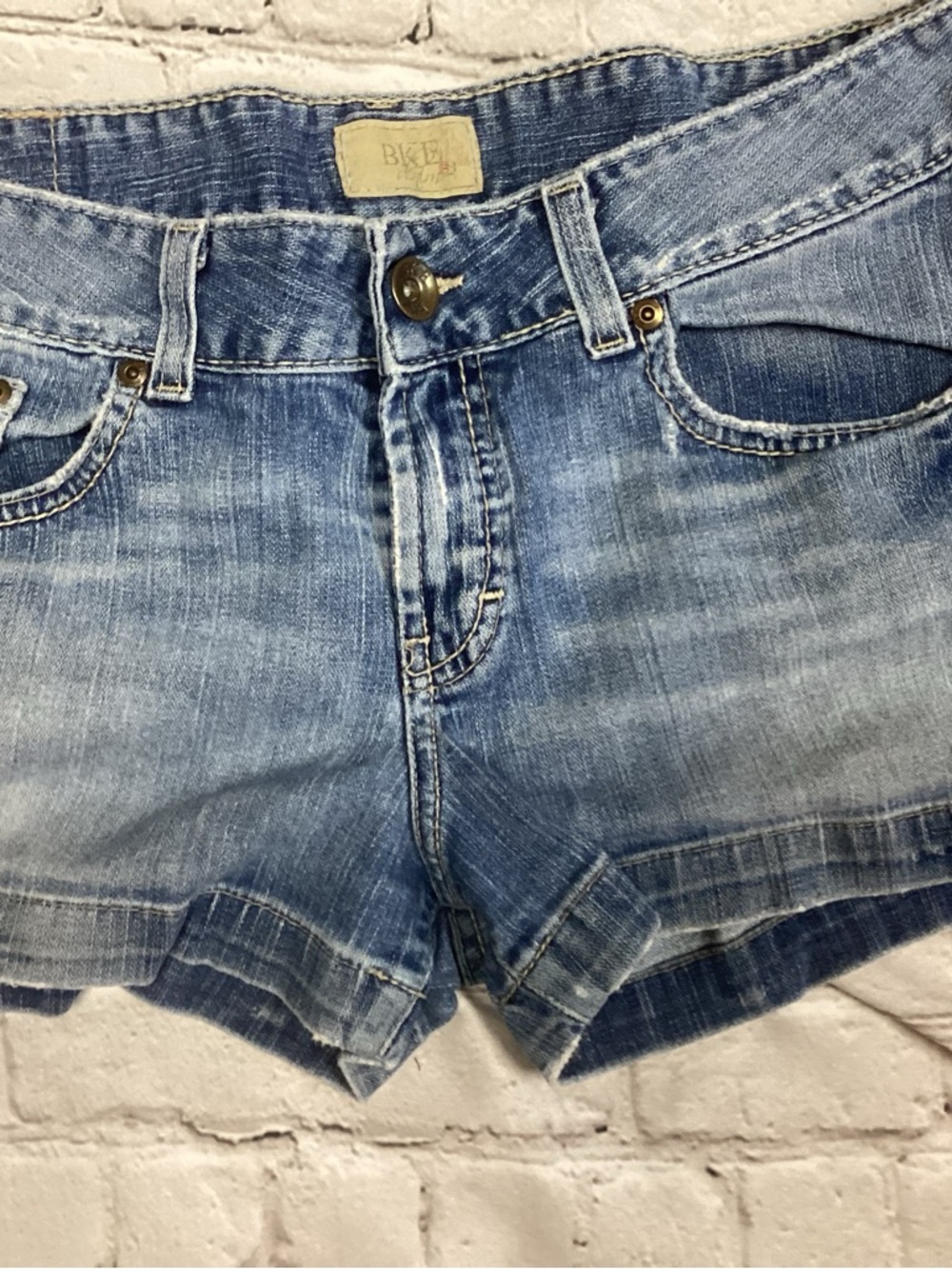 BKE Medium Blue Denim Jeans with Tan Label
